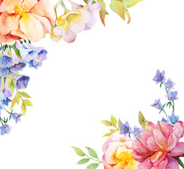 watercolor  beautiful  frame