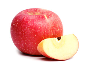 red apple isolated on white background