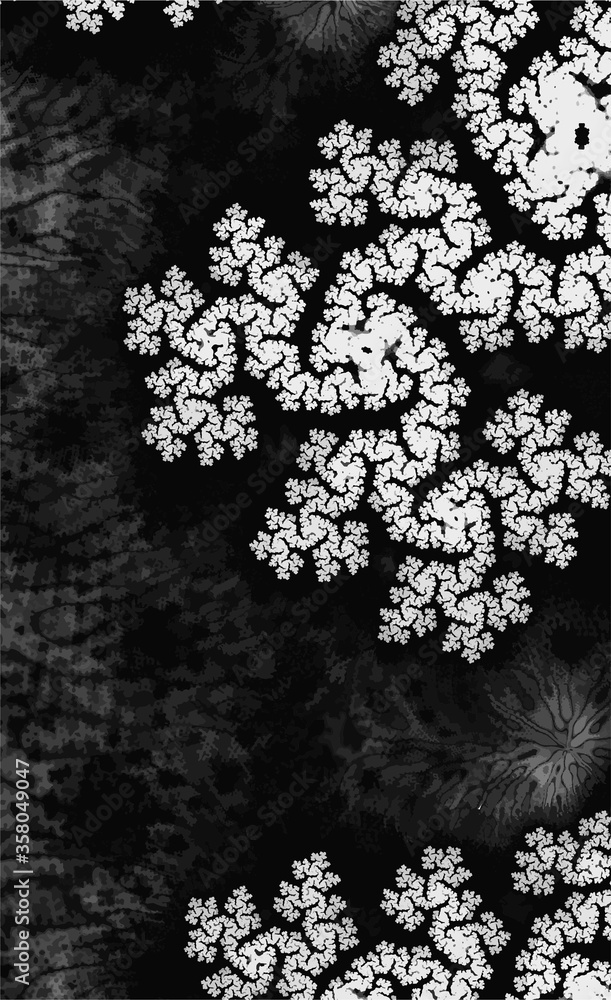 Poster abstract meditative color fractal background