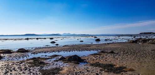winter landscape with snow