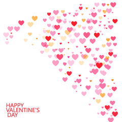 abstract background with hearts