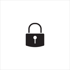 Padlock icon vector