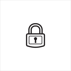 Padlock icon vector