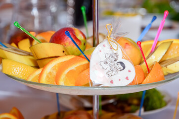 fruit salad on a plate