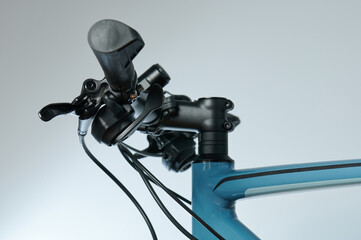 Black bicycle handle bar