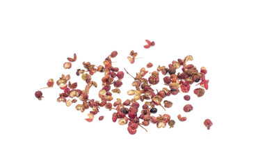 Sichuan pepper isolated on white background