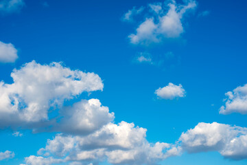 Naklejka na ściany i meble beautiful blue sky with clouds