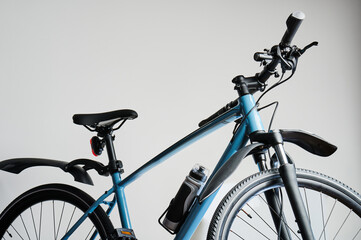 New blue bicycle