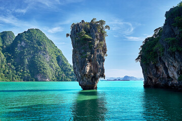 Beautiful landscape of James Bond Island-Koh Tapu, Phang Nga Bay,Thailand
