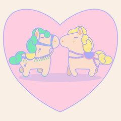 Sweet horses in love