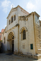 Fototapeta na wymiar St. Joseph's Church facade (Nazareth, Galilee, Israel)