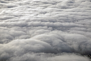 Dramatic background of dense texture of storm clouds