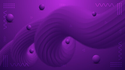 abstract 3d fluid blue background vector