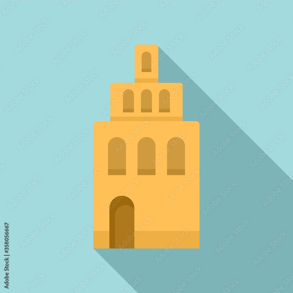 Aufkleber riga building tower icon. flat illustration of riga building tower vector icon for web design