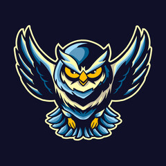 night owl vector illustration design