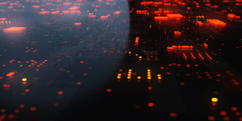 Abstract Blurred Lighting digital background.