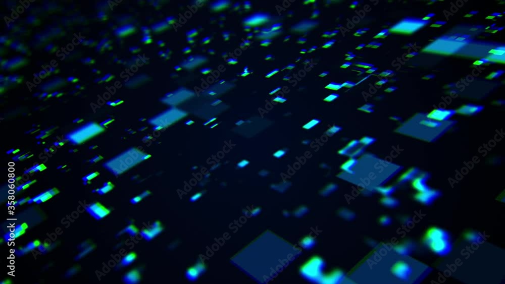 Poster 3d rendering of technology and data processing. computer generated modern information backdrop