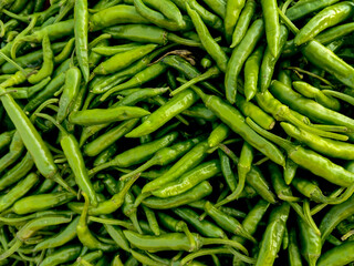 green chilli in market