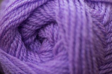 Purple woolen spun yarns