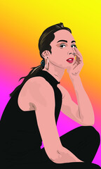 women vector illustration