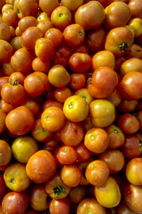 stock of tomato in market