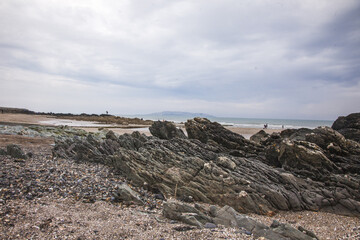 Fototapeta na wymiar beach landscape in ireland