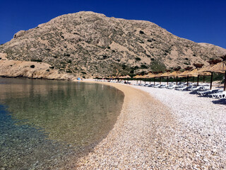 Beautiful beach Oprna, Croatia.