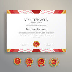 Certificate and diploma border template for legal document printing