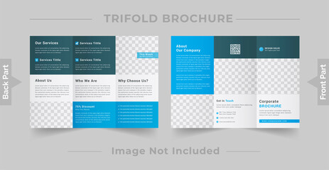 Fototapeta na wymiar Corporate Trifold Brochure Design 