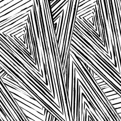 Obraz premium abstract geometric pattern background, with strokes and splashes, black and white