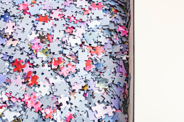 abstract background with puzzle pieces