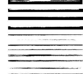 Grunge Paint stripe . Vector brush Stroke . Distressed banner . Black isolated paintbrush collection . Modern Textured shape . Dry border in Black .