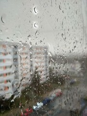 rain on window