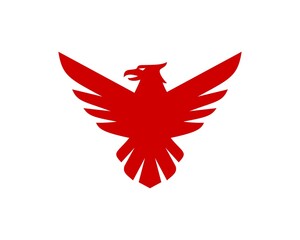 hawk emblem silhouette vector