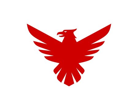 Hawk Emblem Silhouette Vector