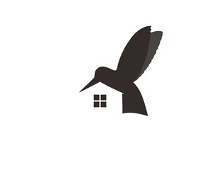 hummingbird property black and white © kmsdesen