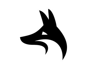 husky head vector silhouette