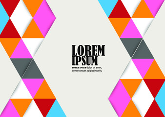 Vector of modern geometric pattern and background. Eps 10