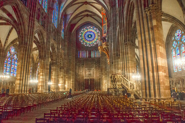 interior of catholic church