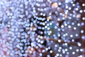 abstract background with iced bokeh lights