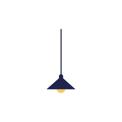 Isolated home lamp vector design