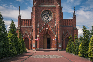 Church of Saint Florian in Sulejow, Lodzkie, Poland - obrazy, fototapety, plakaty