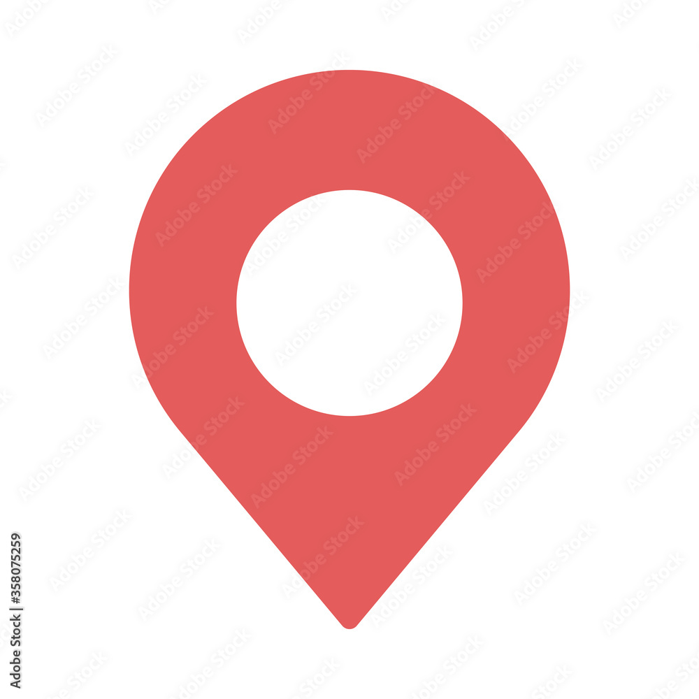 Poster isolated gps mark vector design