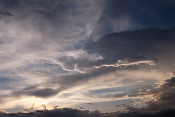 Dramatic sky and clouds background