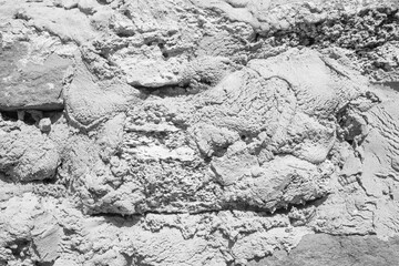 Background texture of modern gray concrete wall made of blocks