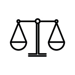 Ethics line flat vector icon for mobile application, button and website design. Illustration isolated on white background. EPS 10 design, logo, app, infographic.