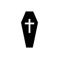 Obraz premium Coffin icon vector