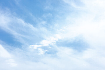 Naklejka na ściany i meble blue sky with clouds in summertime
