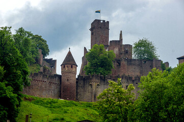 Fototapeta na wymiar view of the old german castle