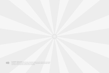 Abstract background, light gray rays of light spread from the center in a comic style.